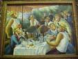 unknow artist Dressed Monkey Renoir's Painting, -- Monkies' Lunch On Boat Germany oil painting art